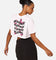 Playboy Women's Butterfly Cropped T-Shirt White