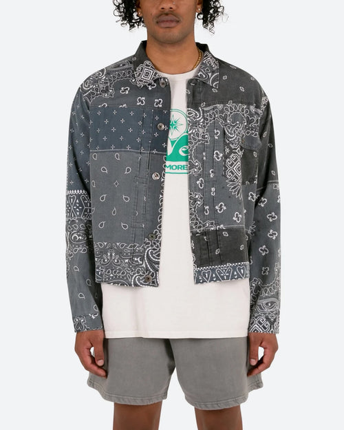 MNML Bandana Trucker Shirt Black