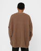 Fred Perry X Raf Simons Patched Oversized Jumper Almond