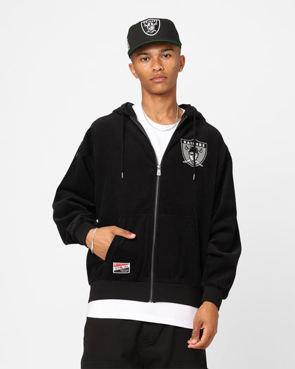 New Era Oakland Raiders Oversized Zip Hoodie Black