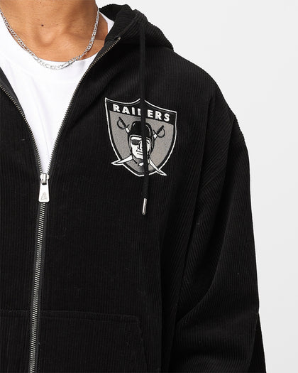 New Era Oakland Raiders Oversized Zip Hoodie Black