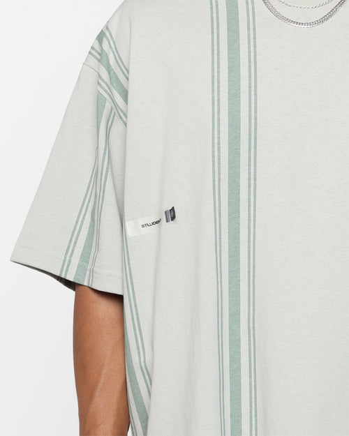 Students Golf Mullinax Knit Stripes T-Shirt Khaki