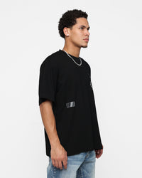 Students Golf Varner Full Fashion Jacquard T-Shirt Black