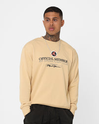 Jordan Flight MVP Lightweight Fleece Crewneck Sesame