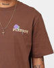 Playboy Rose Stack T-Shirt Brown