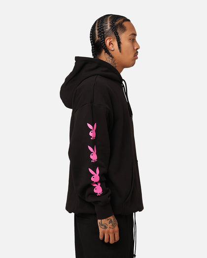 Playboy Side Bunny Stack Hoodie Black