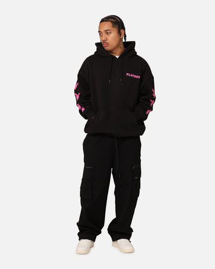 Playboy Side Bunny Stack Hoodie Black