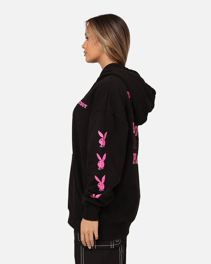 Playboy Side Bunny Stack Hoodie Black