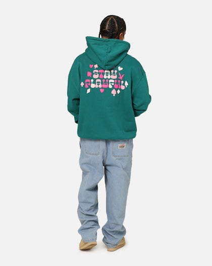 Playboy Stay Playful Hoodie Forest Green