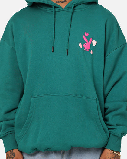 Playboy Stay Playful Hoodie Forest Green