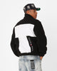 Tommy Jeans Relaxed Fabric Mix Fleece Jacket Black/Multi