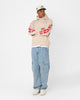 Tommy Jeans Relaxed Pinstripe Hoodie Classic Beige