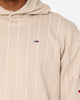 Tommy Jeans Relaxed Pinstripe Hoodie Classic Beige