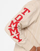 Tommy Jeans Relaxed Pinstripe Hoodie Classic Beige