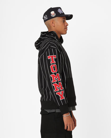 Tommy Jeans Relaxed Pinstripe Hoodie Classic Black