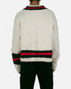 MNML Classic V Neck Sweater Off White