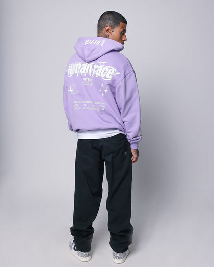 Loiter Rave Zip Hoodie Lilac