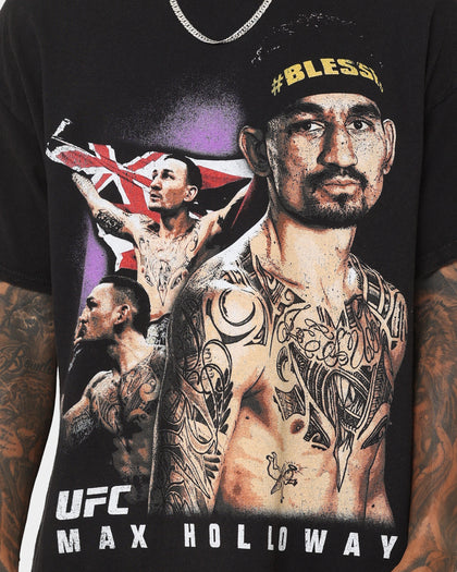 UFC By Goat Crew Max Holloway Vintage T-Shirt Black Wash