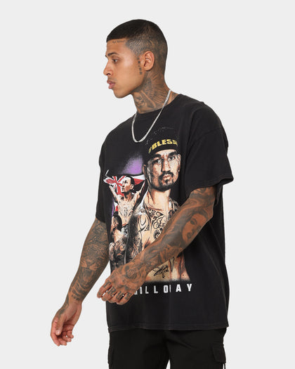 UFC By Goat Crew Max Holloway Vintage T-Shirt Black Wash
