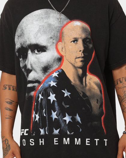 UFC By Goat Crew Josh Emmett Vintage T-Shirt Black Wash