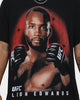 UFC By Goat Crew Leon Edwards Vintage T-Shirt Black Wash