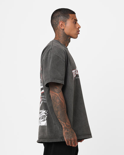 The Night Shift Gentleman's Club Heavyweight Vintage T-Shirt Black Wash