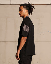 Saint Morta Box Panel T-Shirt Black