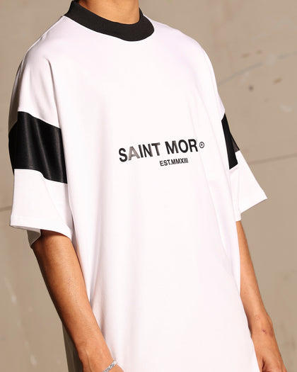 Saint Morta Box Panel T-Shirt White