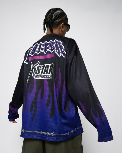 Loiter Motorcross Crewneck Black