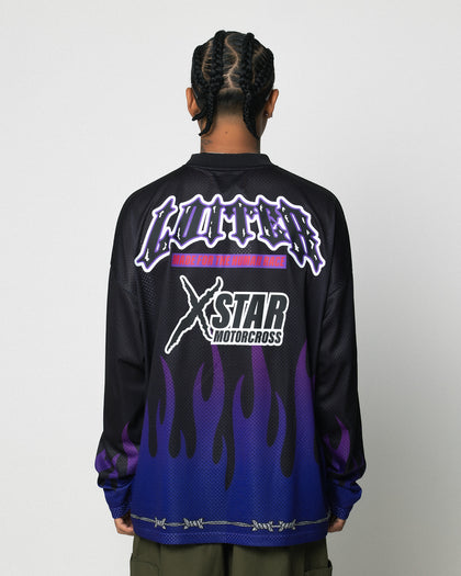 Loiter Motorcross Crewneck Black