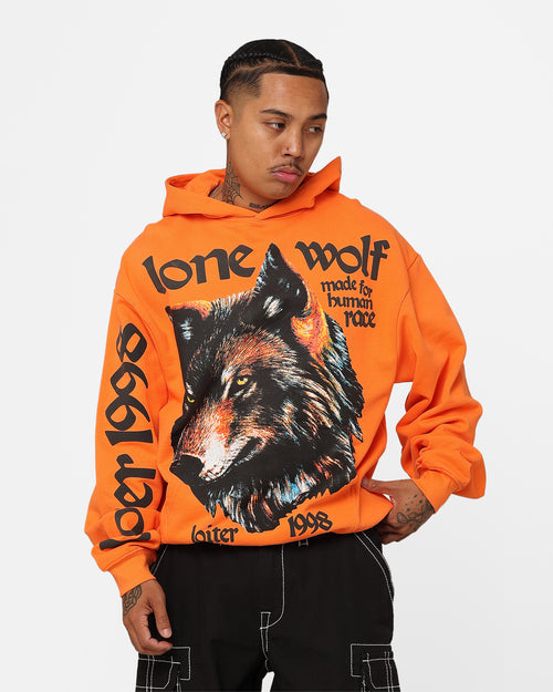 Loiter Lone Wolf Hoodie Orange