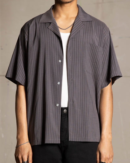 Saint Morta Villa Short Sleeve Shirt Dark Grey