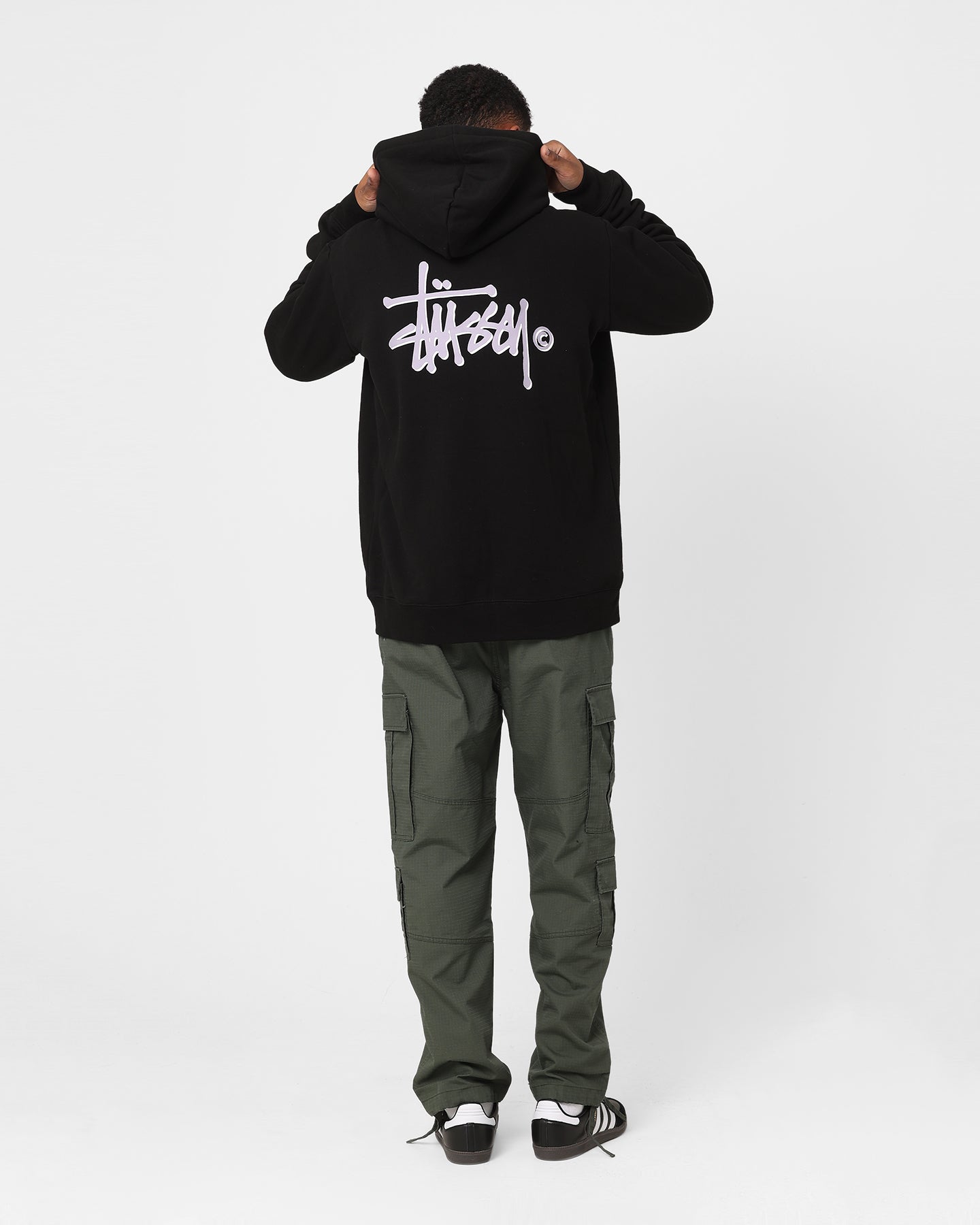 Stussy Shadow Graffiti Zip Hoodie Black | Culture Kings NZ