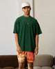 Carre Terry Oversized T-Shirt Forest Green
