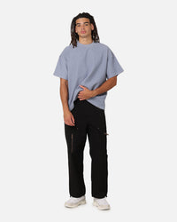 Carre Terry Oversized T-Shirt Blue