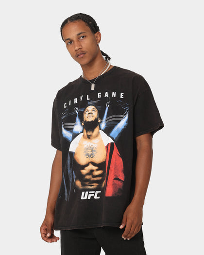 UFC By Goat Crew Ciryl Gane Vintage T-Shirt Black Wash