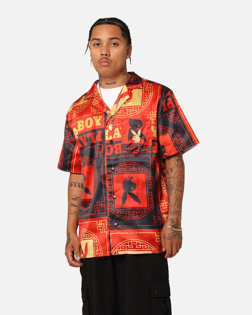 Playboy Year Of The Rabbit Button Up Shirt Black