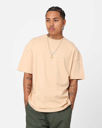 Stussy Tonal Stock Oversized Heavy Weight T-Shirt Pigment Cream