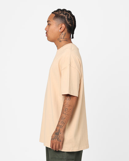 Stussy Tonal Stock Oversized Heavy Weight T-Shirt Pigment Cream