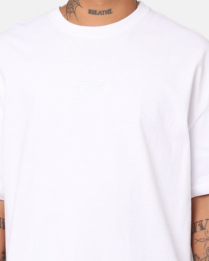 Stussy Tonal Stock Oversized Heavy Weight T-Shirt White