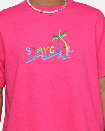 STAYCOOLNYC Vacation T-Shirt Magenta