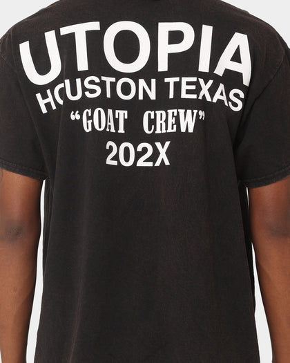 Goat Crew Utopia Vintage T-Shirt Washed Black