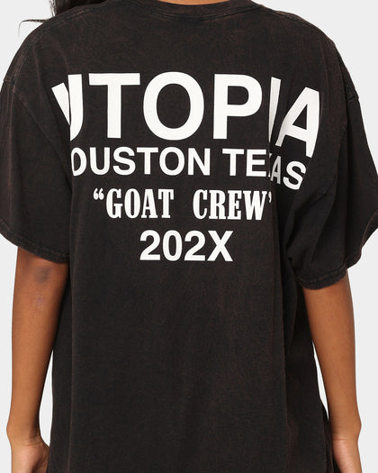 Goat Crew Utopia Vintage T-Shirt Washed Black