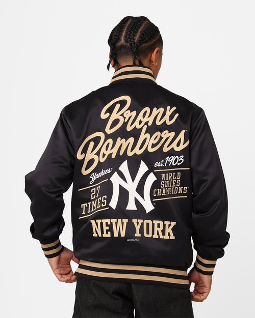 New Era New York Yankees Satin Jacket Navy