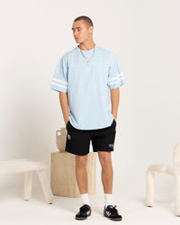 Carre CP Grid Iron T-Shirt Light Blue