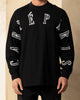 Carre Global Oversized Long Sleeve T-Shirt Black