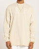 Carre Global Oversized Long Sleeve T-Shirt Light Stone