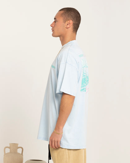 Carre Monte Carlo Oversized T-Shirt Light Blue