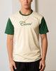 Carre Script Two Tone T-Shirt Off White