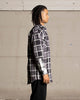 Saint Morta Patriot Long Sleeve Flannel Shirt Black/Grey